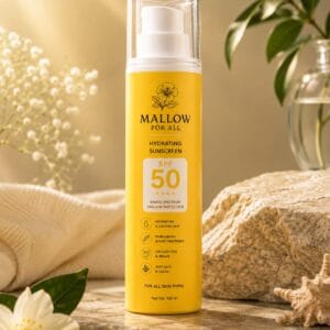 Mallow Hydrating Sunscreen SPF 50 Bottle