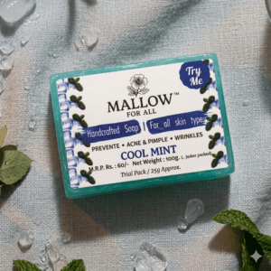 Mallow Cool Mint Trial Soap – Handcrafted Mint Soap for All Skin Types